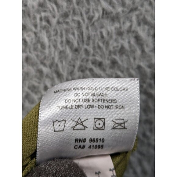 Under Armour Shirt Mens Large 1/4 Zip Polo Style Short Sleeve Green Active - Picture 6 of 16